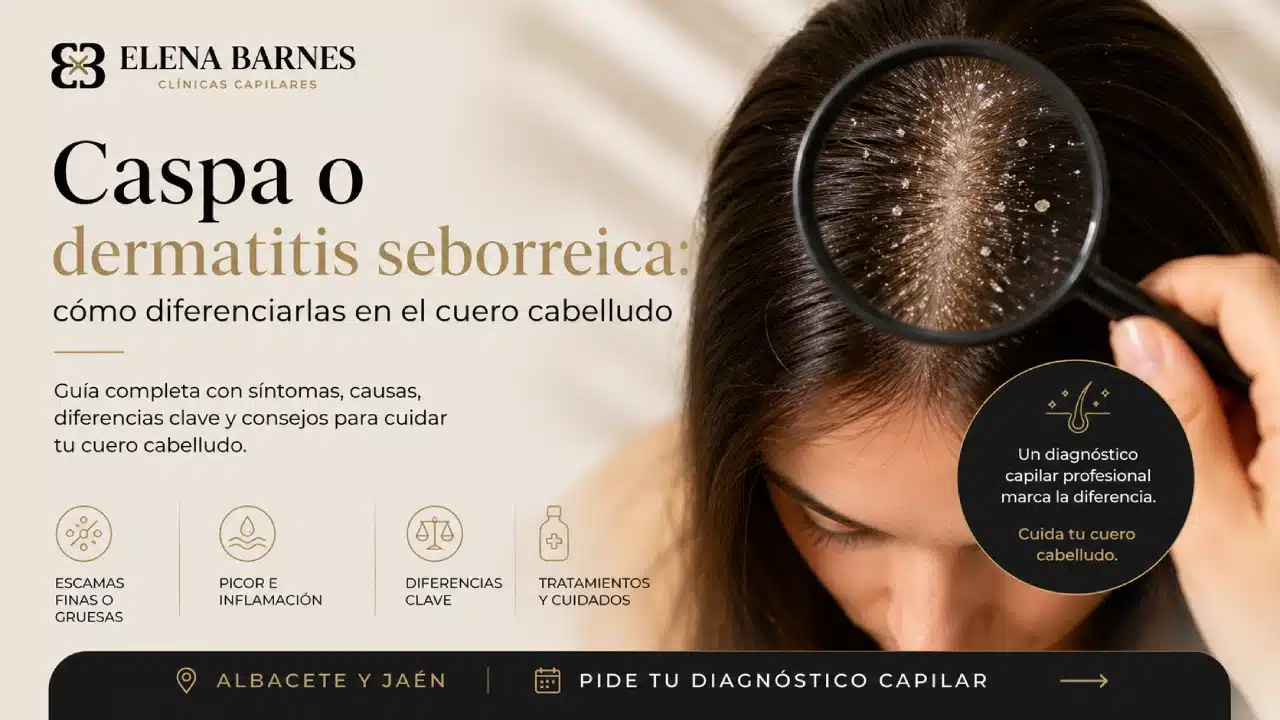 Caspa o dermatitis seborreica: cómo diferenciarlas en el cuero cabelludo
